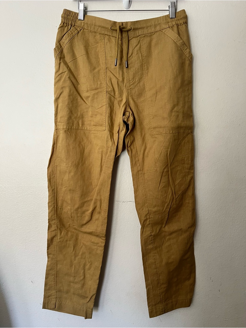 NWOT Pact Hemp Cotton Blend Relaxed Pants Sz M Drawstring Waist Linen Organic
